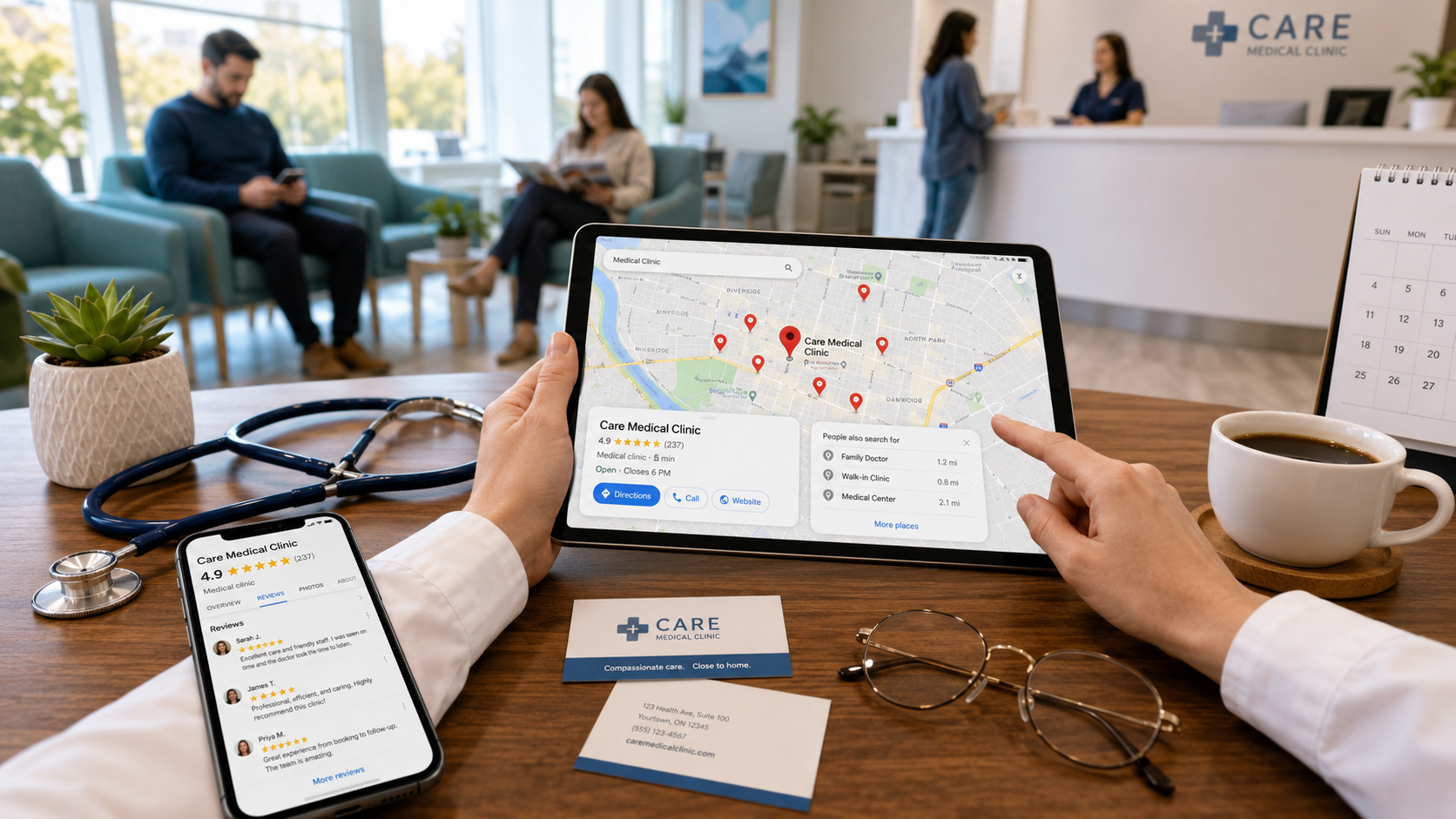 google maps seo for clinics